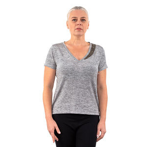 Network Blouse Women size S Gray